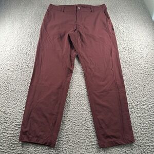 Ornot Mission Pants Mens 36 Burgundy Bike Activewear Performance Trousers